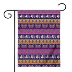 Paisley Elephant Hamsa Pattern Print House Flag