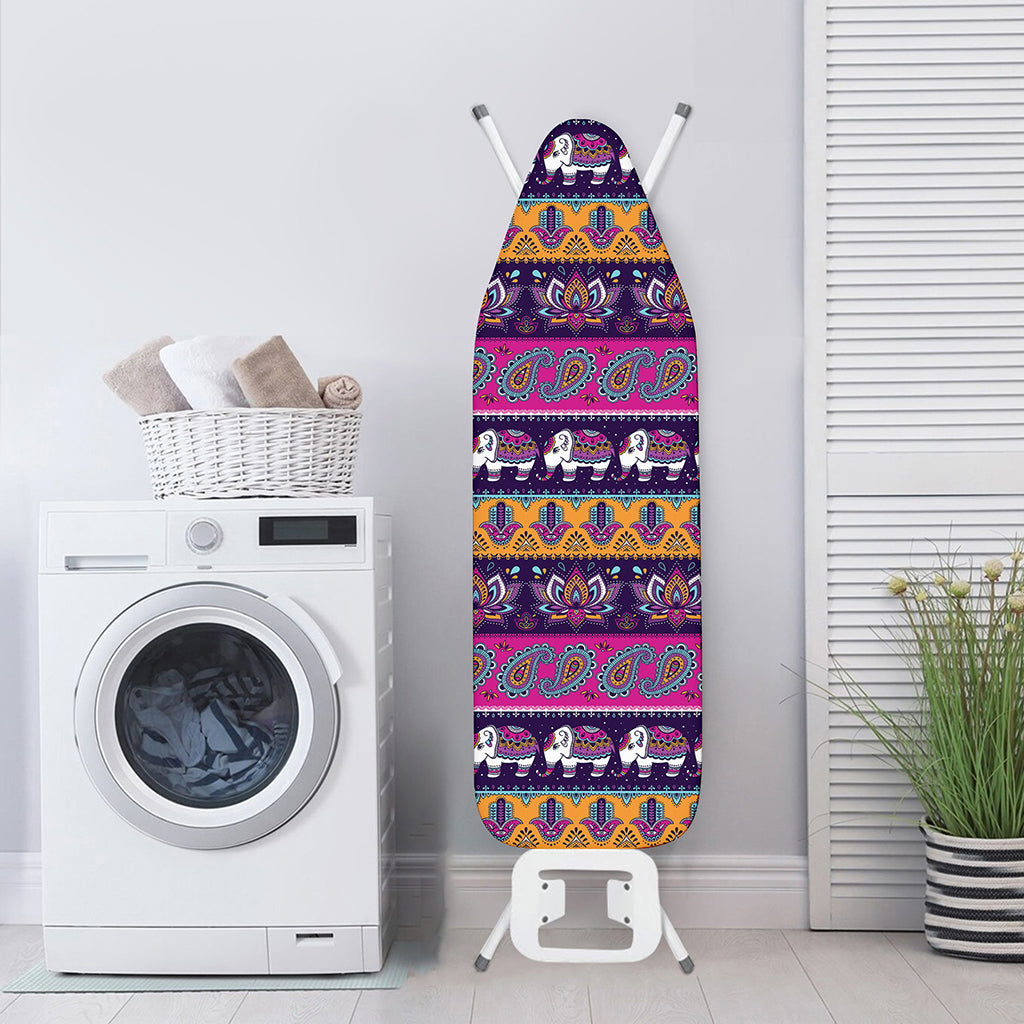 Paisley Elephant Hamsa Pattern Print Ironing Board Cover