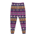 Paisley Elephant Hamsa Pattern Print Jogger Pants