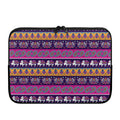 Paisley Elephant Hamsa Pattern Print Laptop Sleeve