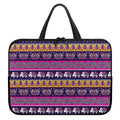 Paisley Elephant Hamsa Pattern Print Laptop Sleeve With Handle