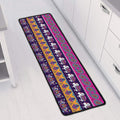 Paisley Elephant Hamsa Pattern Print Long Kitchen Mat