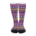 Paisley Elephant Hamsa Pattern Print Long Socks