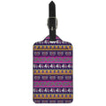Paisley Elephant Hamsa Pattern Print Luggage Tag