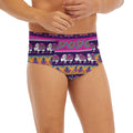 Paisley Elephant Hamsa Pattern Print Men's Briefs