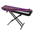 Paisley Elephant Hamsa Pattern Print Piano Keyboard Cover
