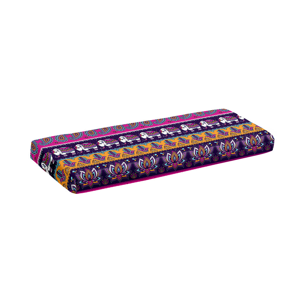 Paisley Elephant Hamsa Pattern Print Piano Keyboard Cover