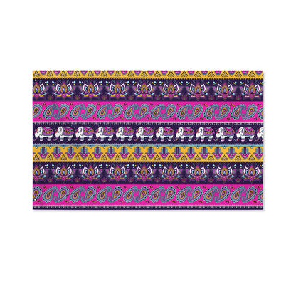 Paisley Elephant Hamsa Pattern Print Polyester Flag