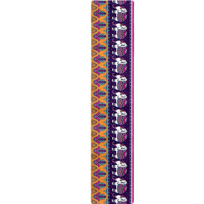 Paisley Elephant Hamsa Pattern Print Table Runner