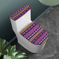 Paisley Elephant Hamsa Pattern Print Toilet Lid And Tank Cover Set