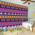 Paisley Elephant Hamsa Pattern Print Wall Sticker