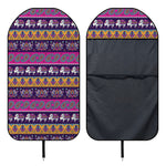 Paisley Elephant Hamsa Pattern Print Waterproof Car Seat Cover