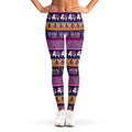 Paisley Elephant Hamsa Pattern Print Women's Leggings