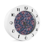 Paisley Floral Bohemian Pattern Print Alarm Clock