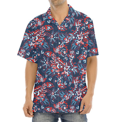 Paisley Floral Bohemian Pattern Print Aloha Shirt