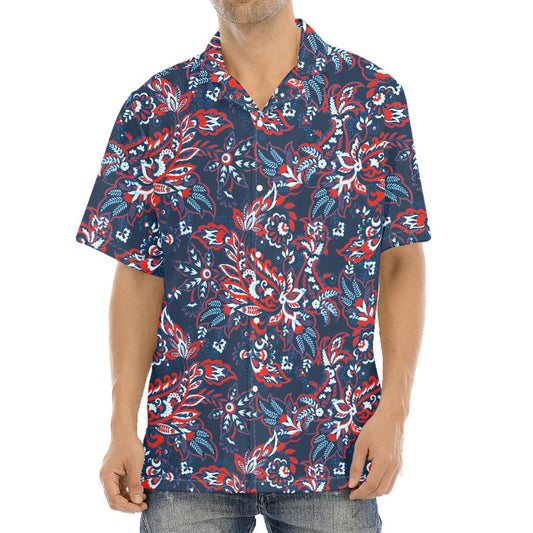 Paisley Floral Bohemian Pattern Print Aloha Shirt