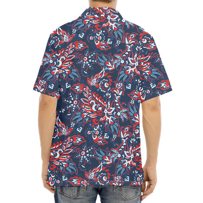 Paisley Floral Bohemian Pattern Print Aloha Shirt
