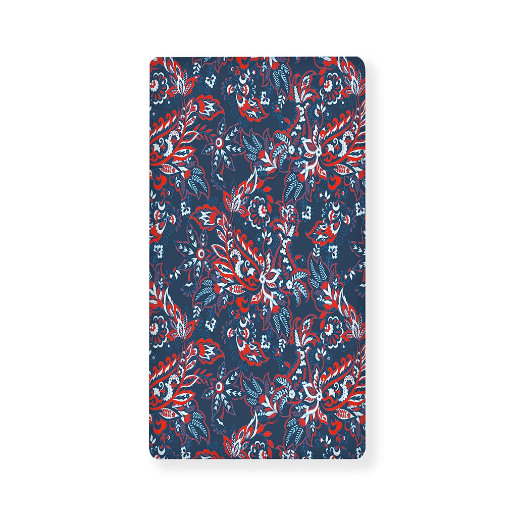 Paisley Floral Bohemian Pattern Print Baby Crib Sheet