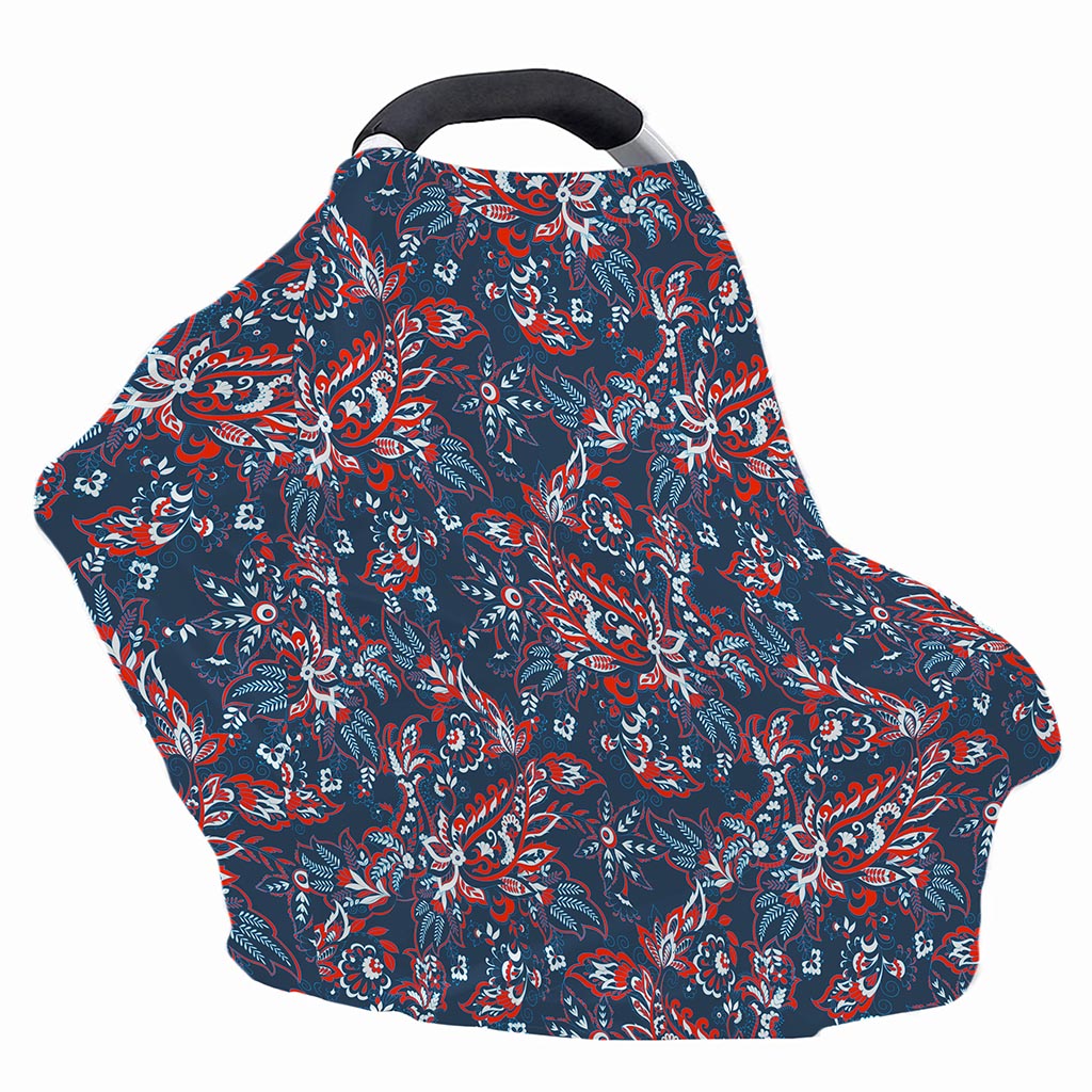 Paisley Floral Bohemian Pattern Print Baby Seat Cover