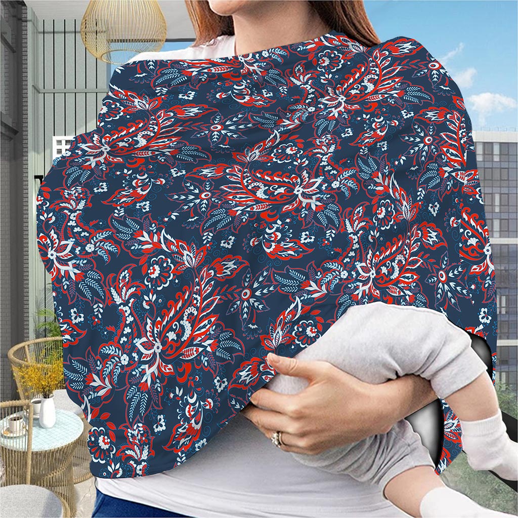 Paisley Floral Bohemian Pattern Print Baby Seat Cover