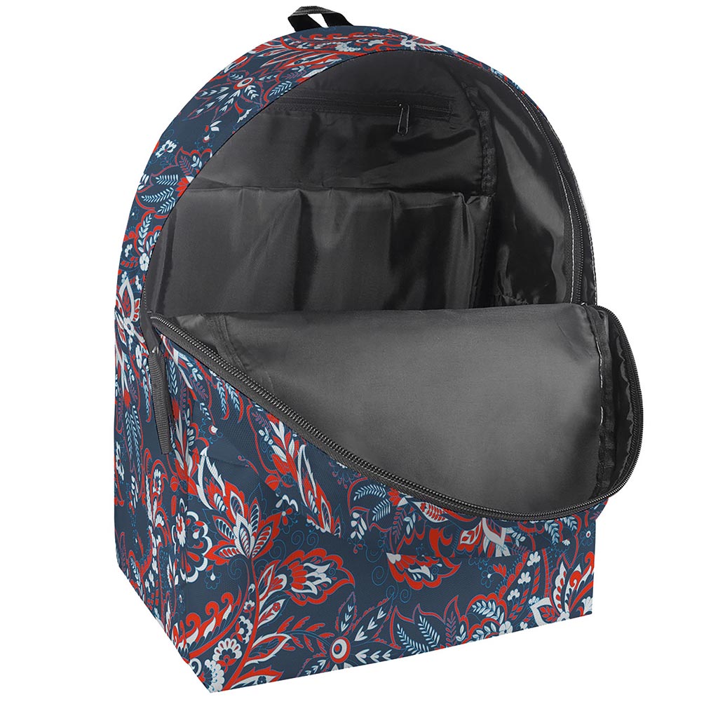 Paisley Floral Bohemian Pattern Print Backpack