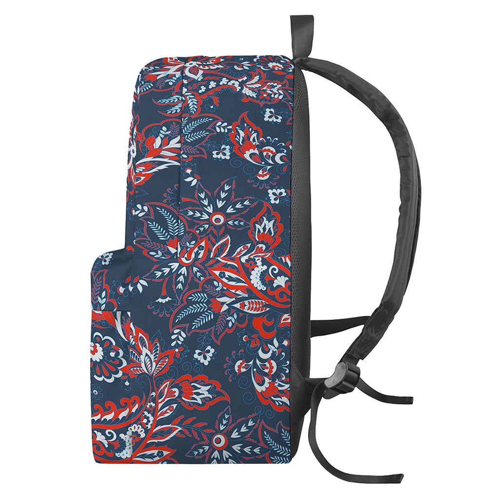 Paisley Floral Bohemian Pattern Print Backpack