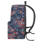 Paisley Floral Bohemian Pattern Print Backpack