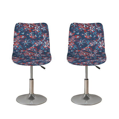 Paisley Floral Bohemian Pattern Print Bar Stool Covers