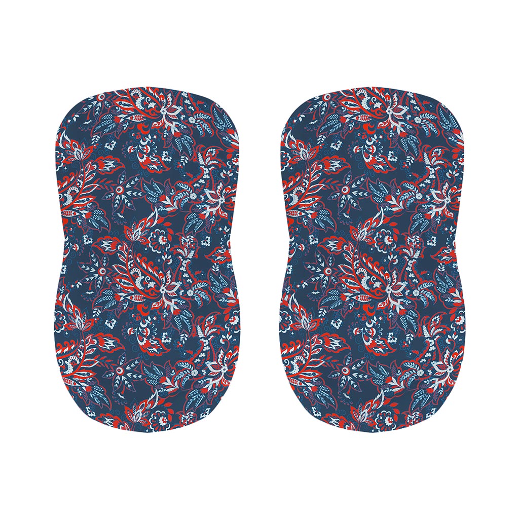 Paisley Floral Bohemian Pattern Print Bar Stool Covers