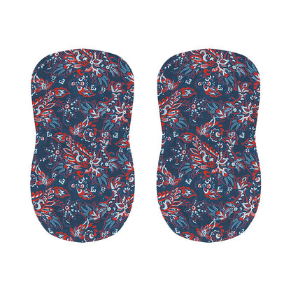 Paisley Floral Bohemian Pattern Print Bar Stool Covers