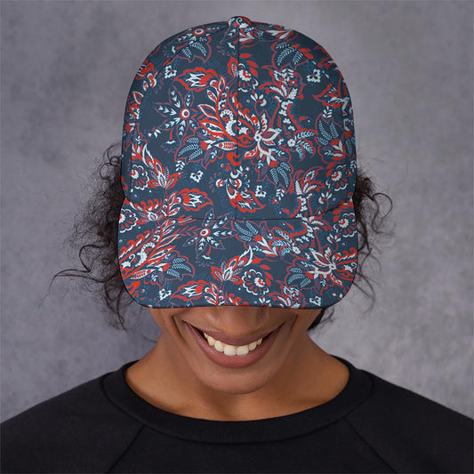 Paisley Floral Bohemian Pattern Print Baseball Cap