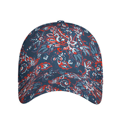 Paisley Floral Bohemian Pattern Print Baseball Cap