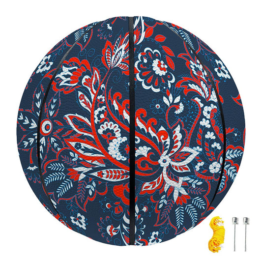 Paisley Floral Bohemian Pattern Print Basketball