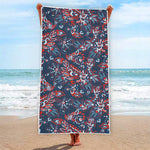 Paisley Floral Bohemian Pattern Print Beach Towel