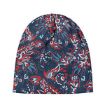 Paisley Floral Bohemian Pattern Print Beanie