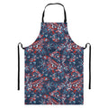 Paisley Floral Bohemian Pattern Print Bib Apron With Pocket