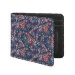Paisley Floral Bohemian Pattern Print Bifold Wallet