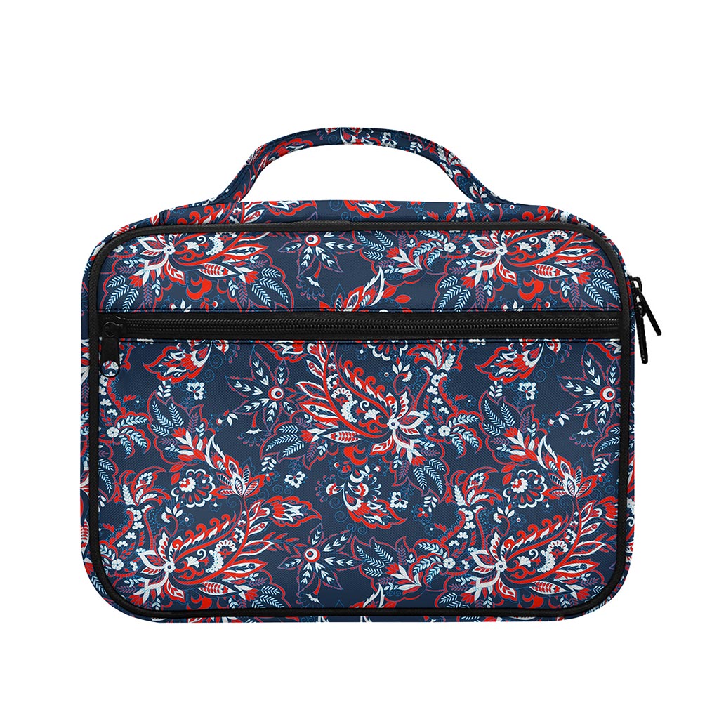 Paisley Floral Bohemian Pattern Print Briefcase Bible Bag