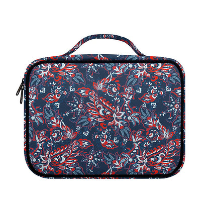 Paisley Floral Bohemian Pattern Print Briefcase Bible Bag
