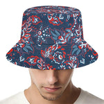 Paisley Floral Bohemian Pattern Print Bucket Hat