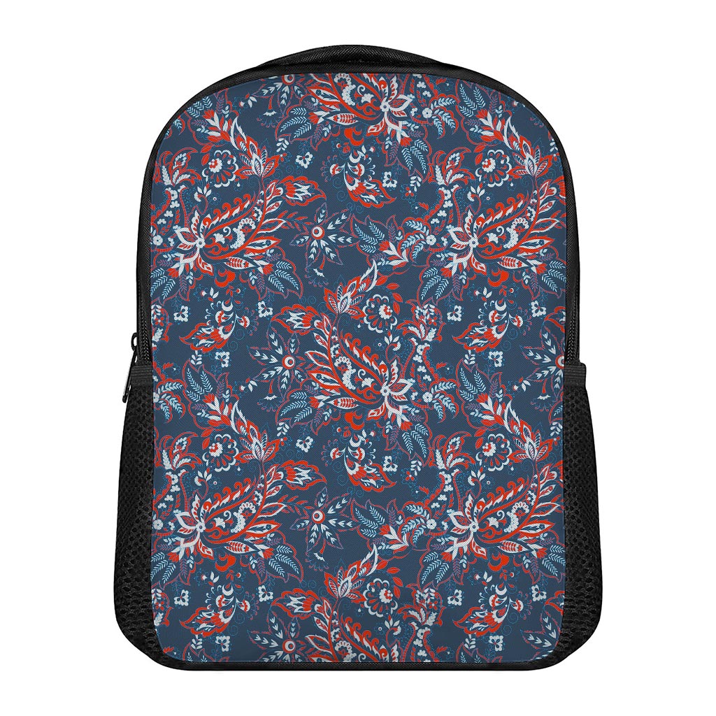 Paisley Floral Bohemian Pattern Print Casual Backpack