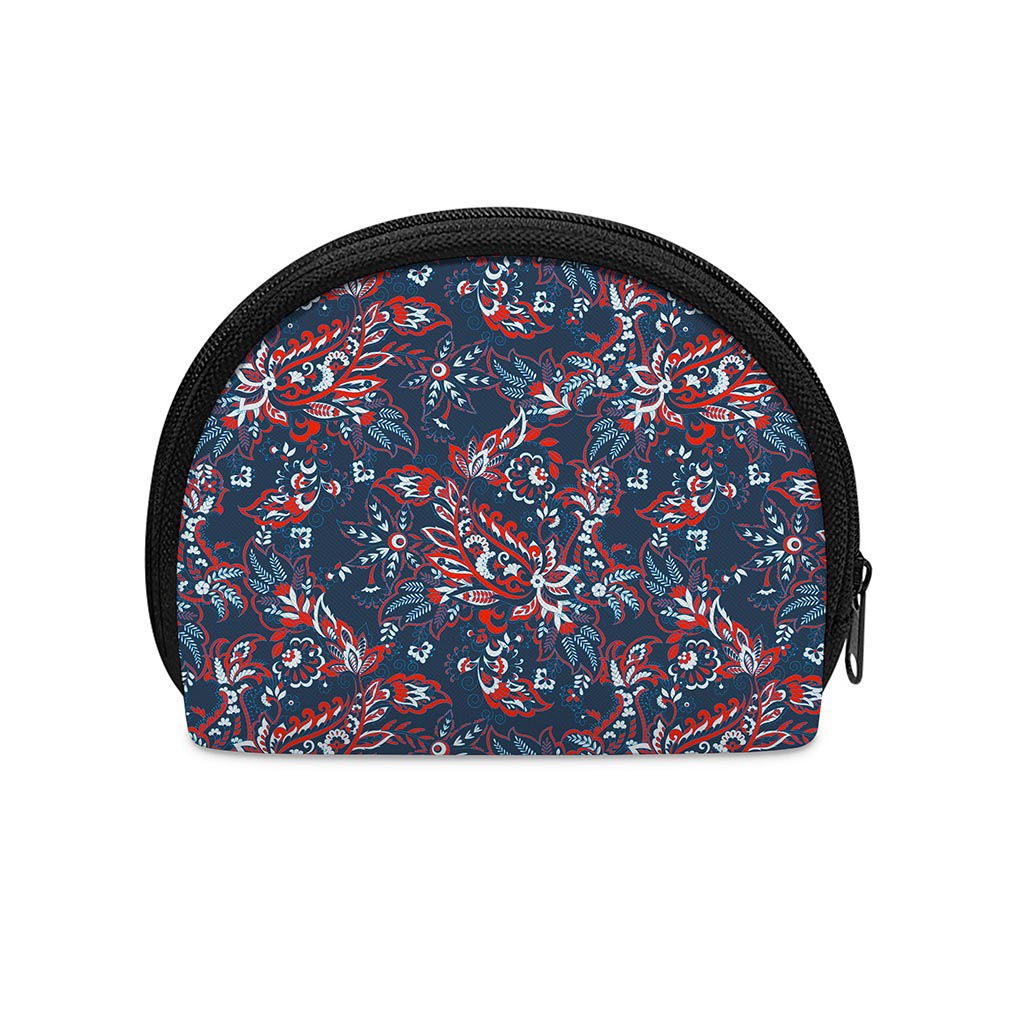 Paisley Floral Bohemian Pattern Print Coin Purse