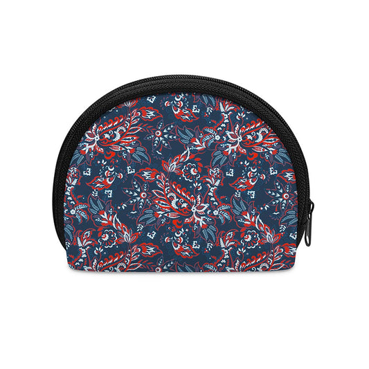Paisley Floral Bohemian Pattern Print Coin Purse
