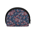 Paisley Floral Bohemian Pattern Print Coin Purse