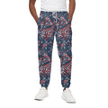 Paisley Floral Bohemian Pattern Print Cotton Sweatpants