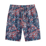Paisley Floral Bohemian Pattern Print Cotton Shorts