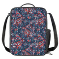 Paisley Floral Bohemian Pattern Print Crossbody Lunch Bag