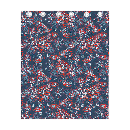 Paisley Floral Bohemian Pattern Print Curtain