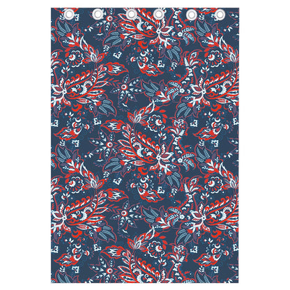 Paisley Floral Bohemian Pattern Print Curtain