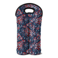 Paisley Floral Bohemian Pattern Print Double Neoprene Wine Tote